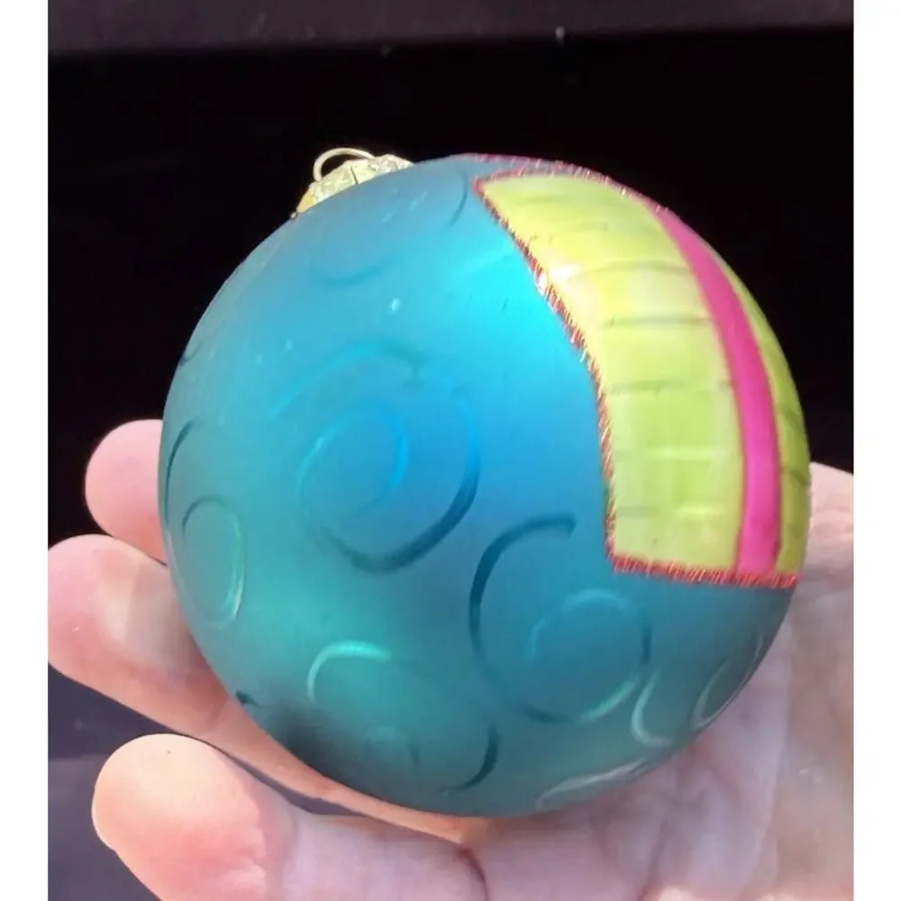 Midwest Of Cannon Falls Whimsical Blown Glass Christmas ornament -K2
